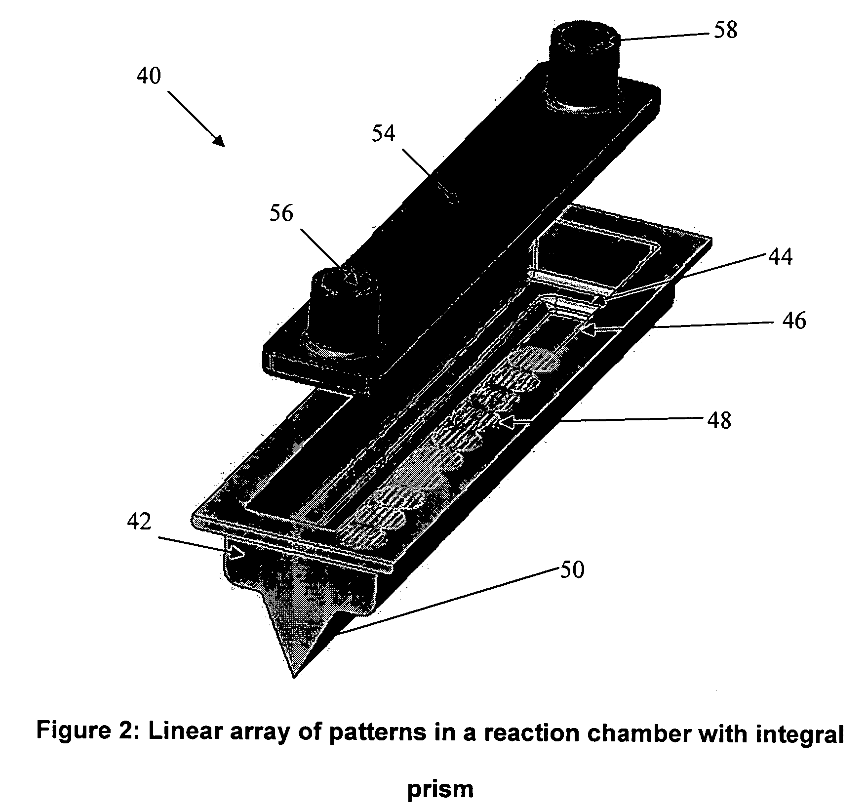 Disposable reaction vessel with integrated optical elements