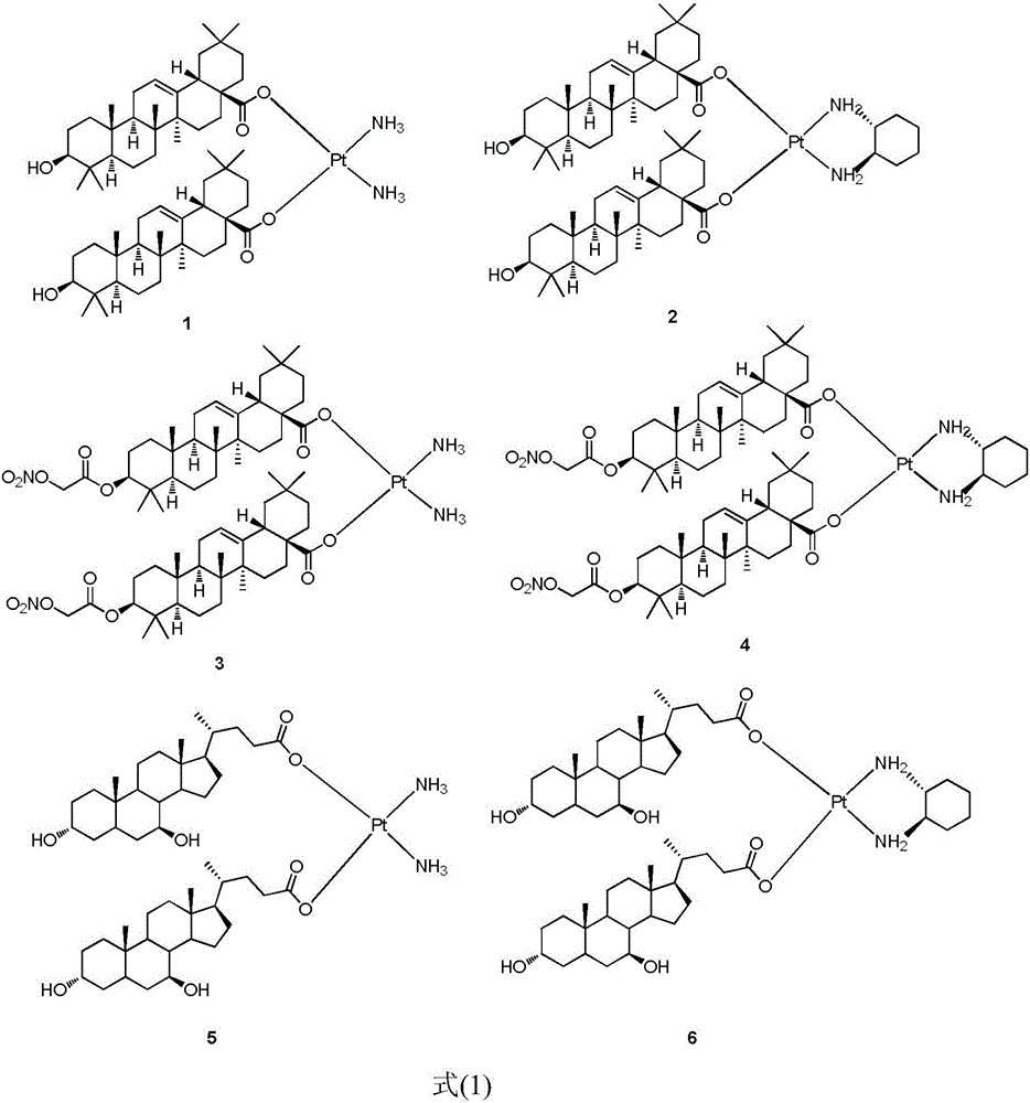 Platinum (II) coordination complex and preparing method and application thereof