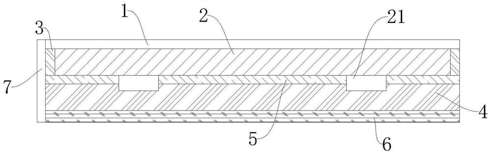 Ceiling corner machining structure and construction technology