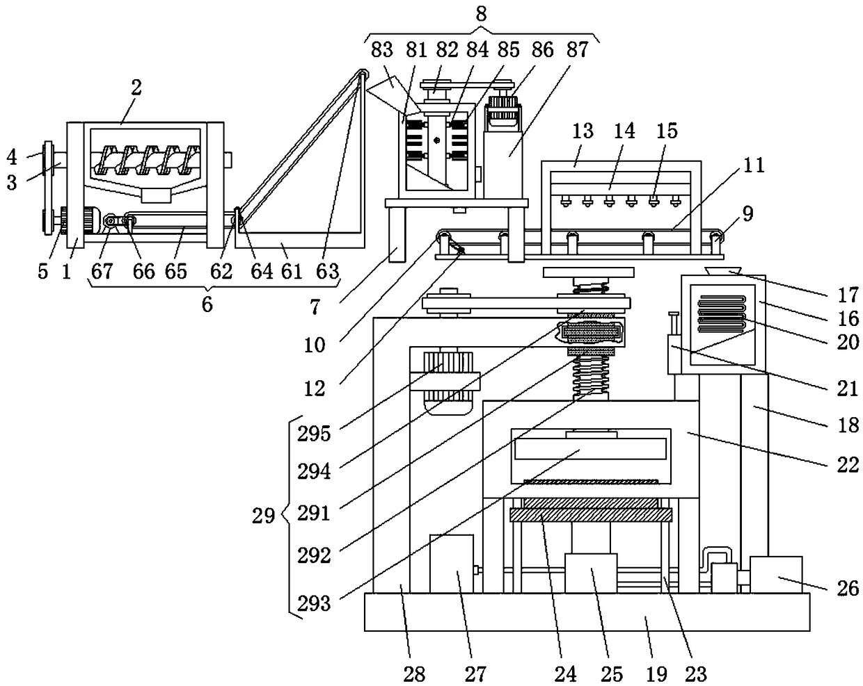 Device for recycling urban plastic garbage