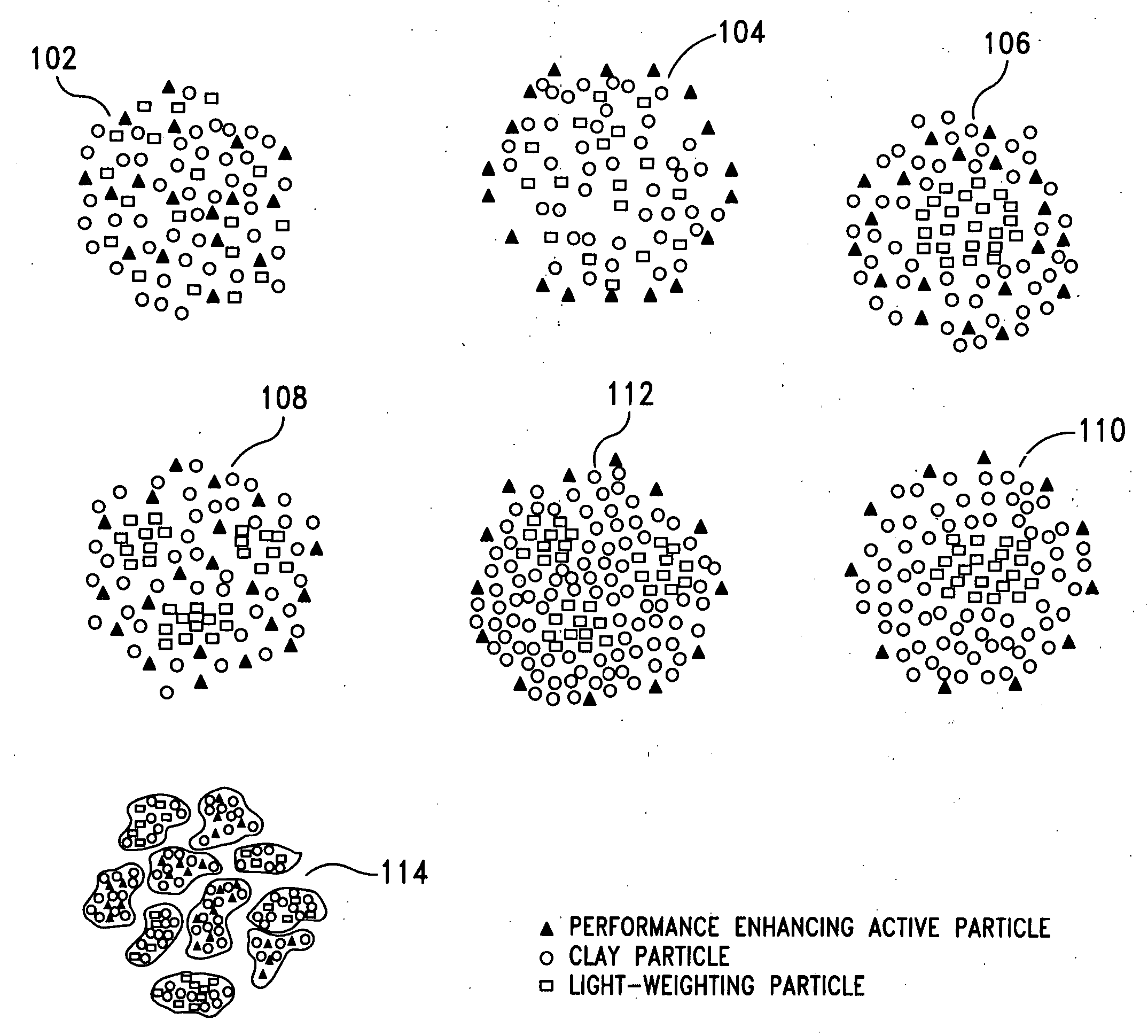 Composite particle animal litter and method thereof