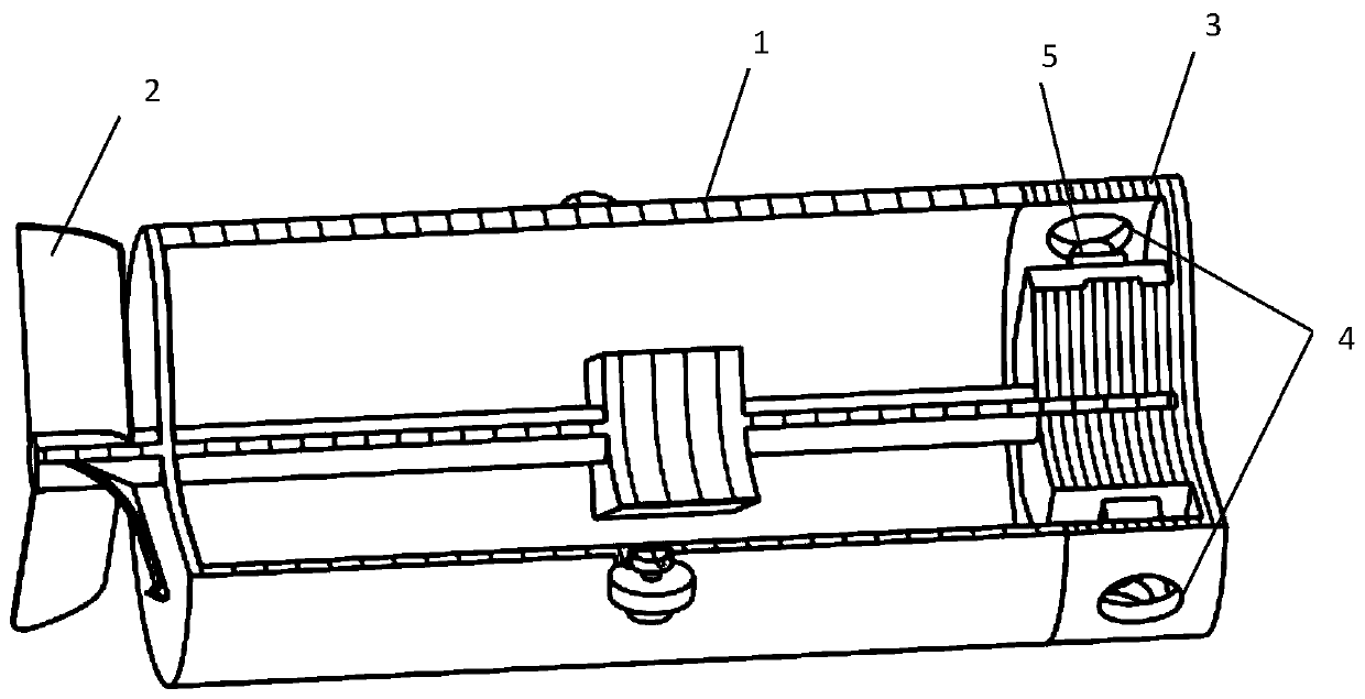 A three-dimensional acquisition device for the inner wall of a pipeline