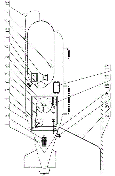 Deep-sea cable laying system of manned submersible