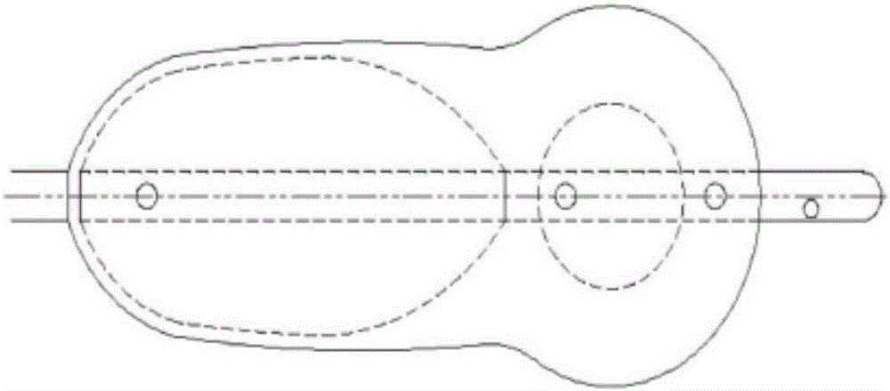 Application method of composite columnar balloon prostatic splitting catheter with anteceding inner balloon