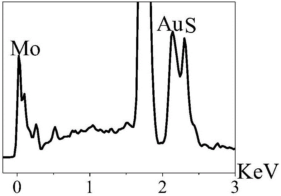 Molybdenum sulfide-based nano-material for high-efficiency photocatalytic preparation of hydrogen and preparation method thereof