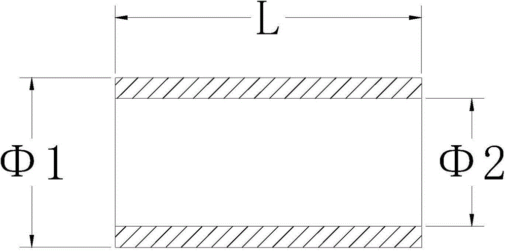 Hot forging forming method for cylindrical forged piece