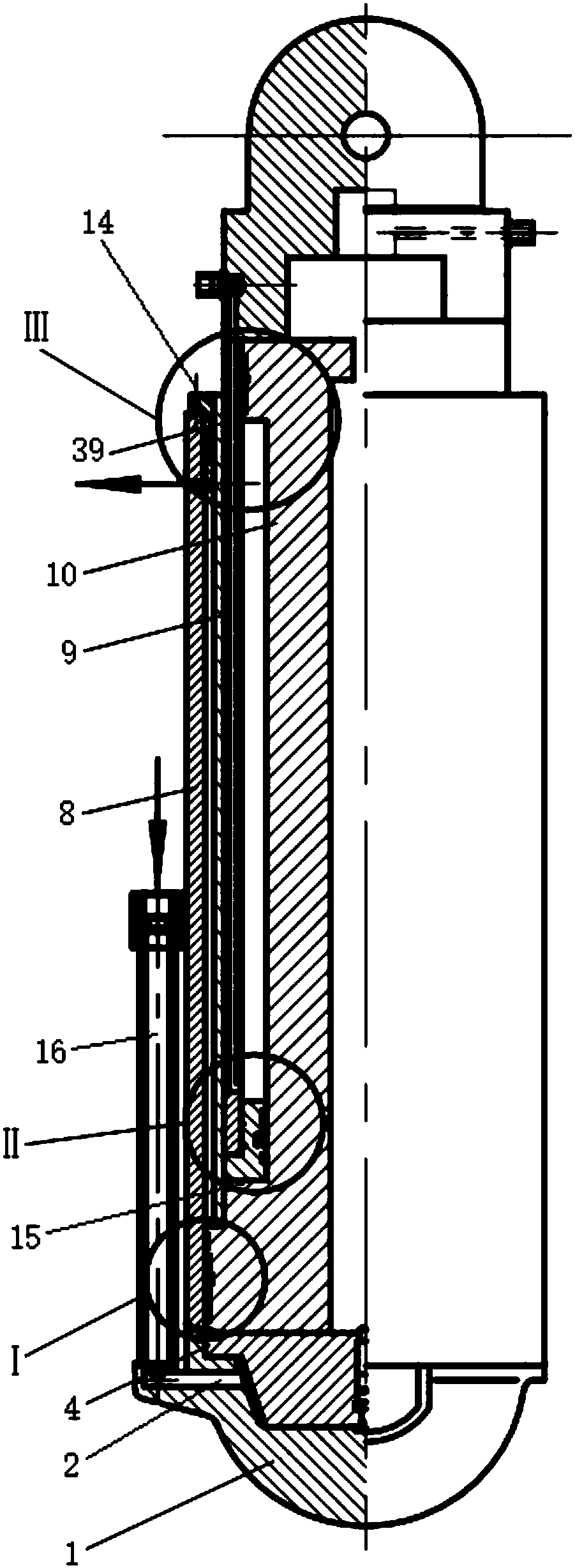 An impact-resistant double telescopic column and its application