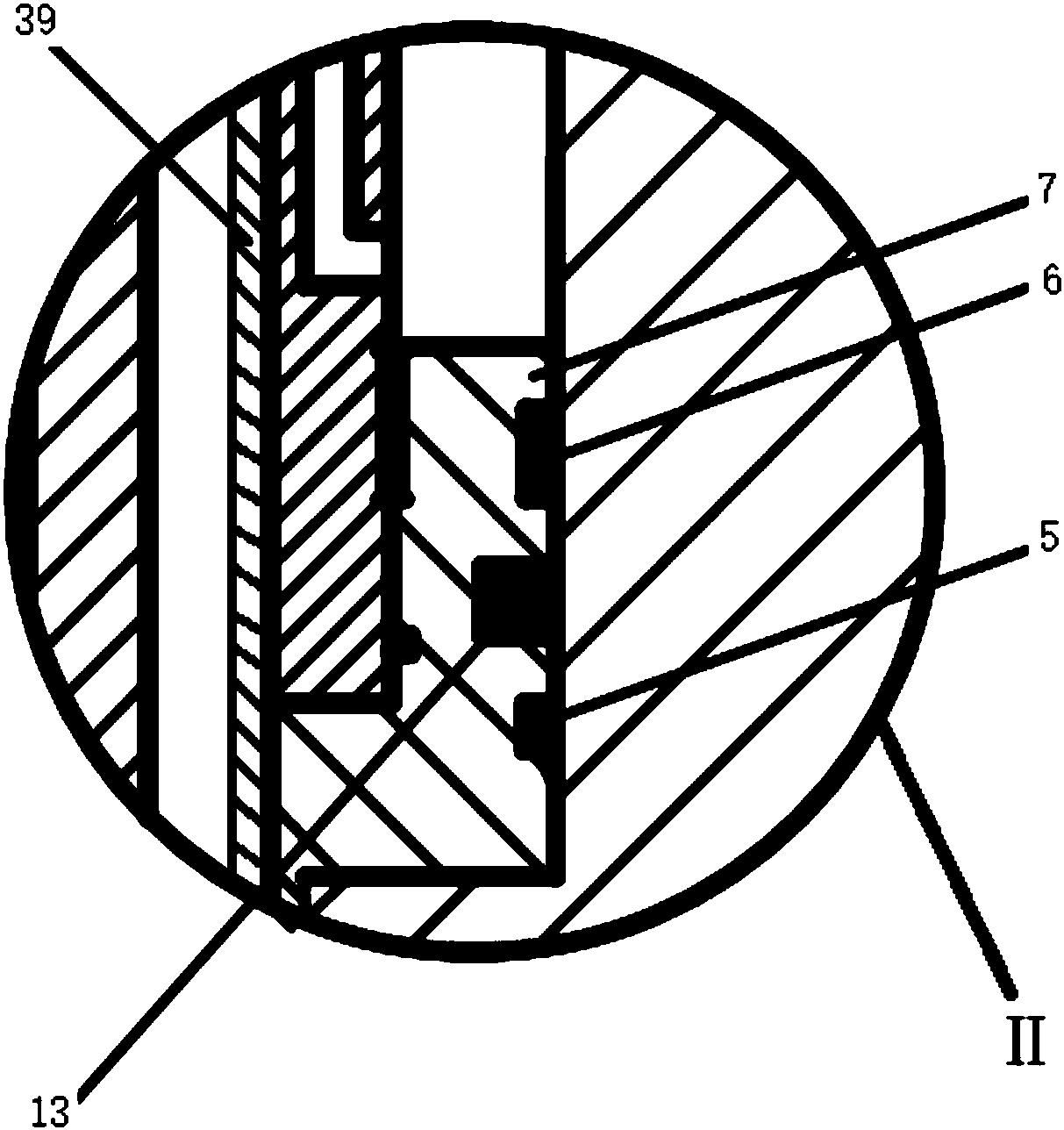 An impact-resistant double telescopic column and its application