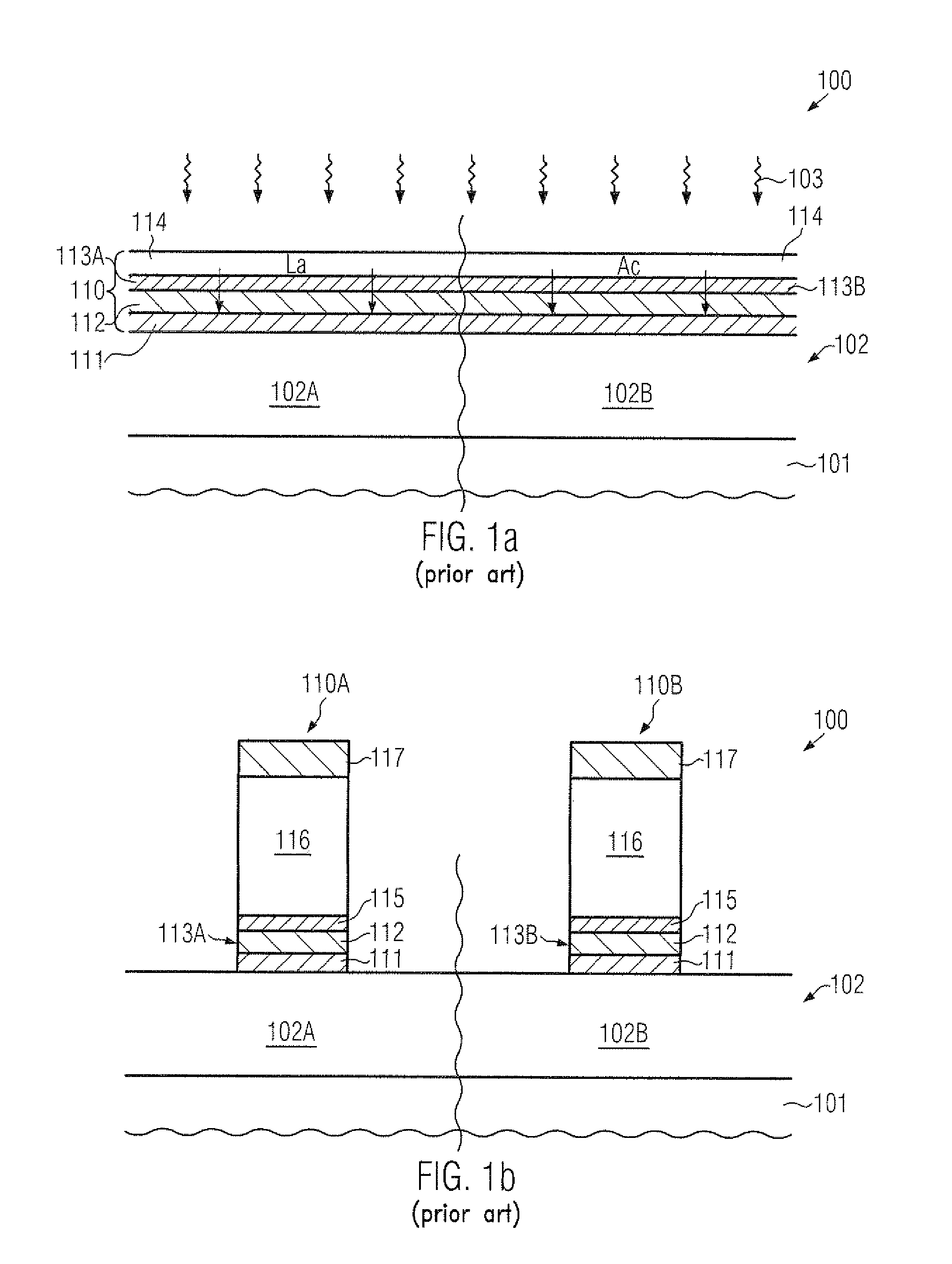 Work function adjustment in high-k gate stacks for devices of different threshold voltage