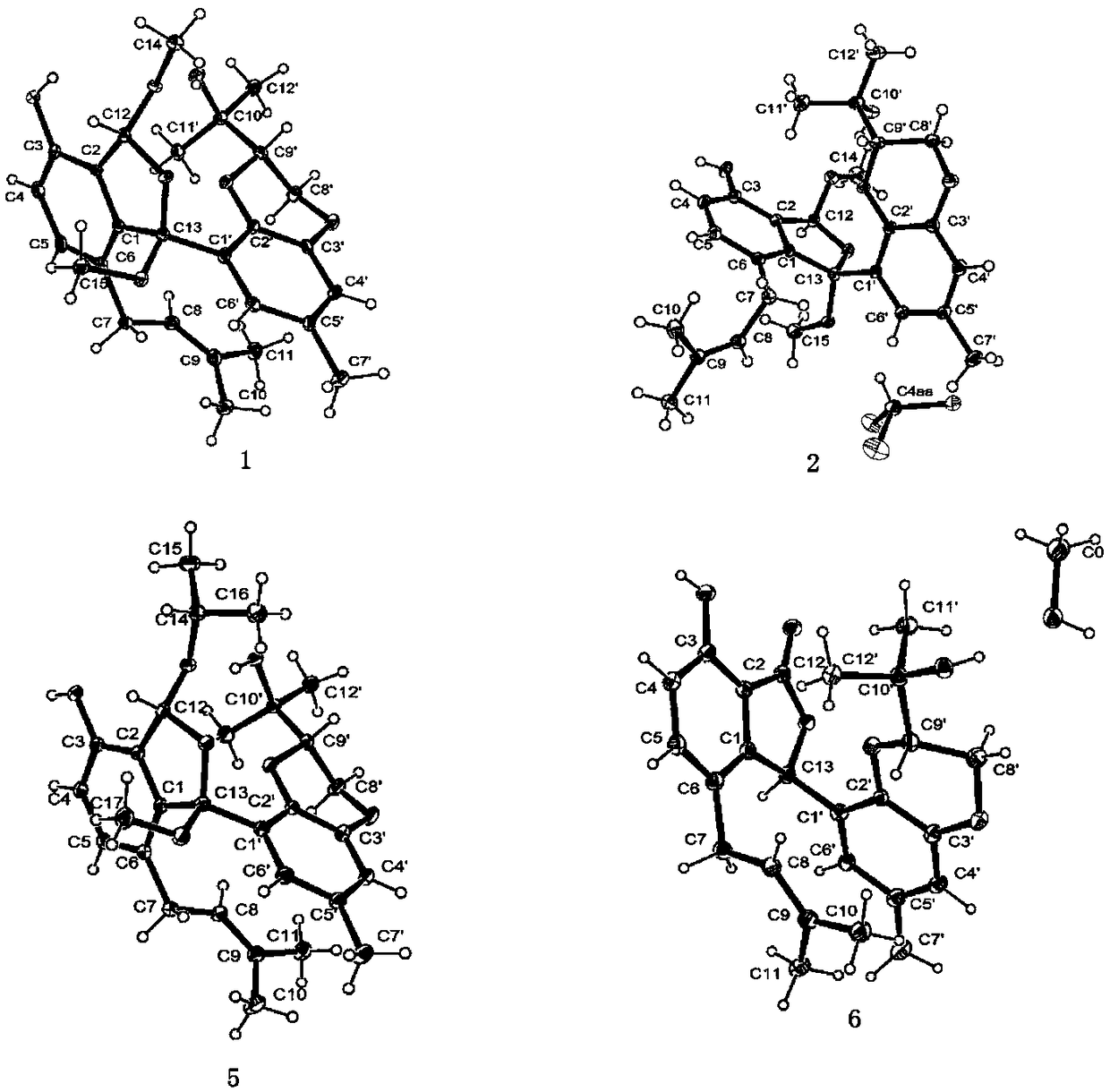 Compound lithocarolsA-F, preparation method and application thereof in preparation of antitumor drugs