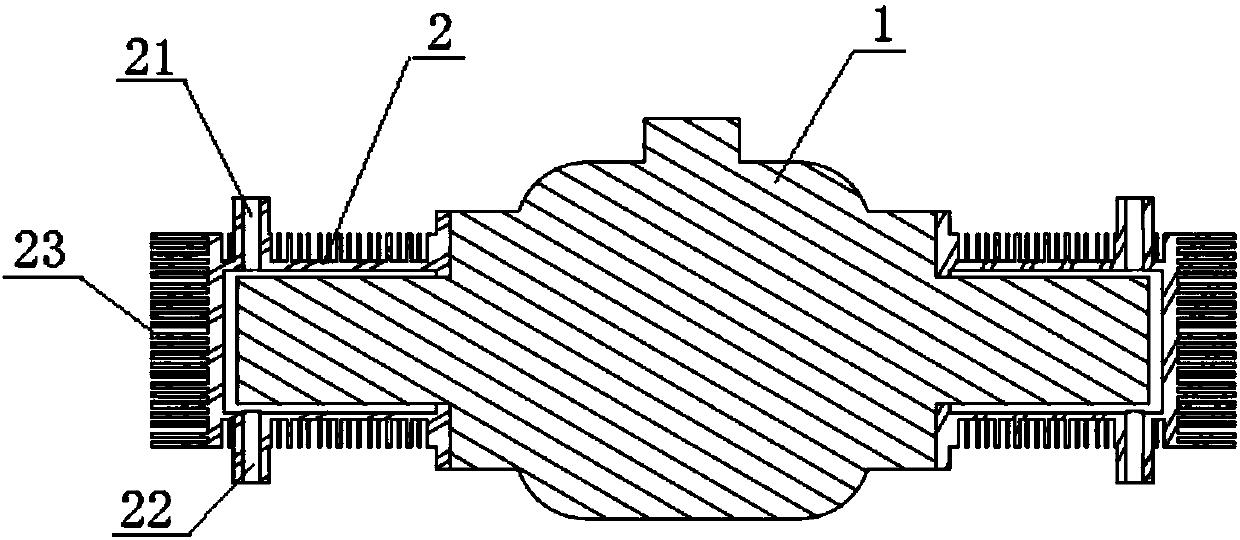 Mixed cooling system for unmanned helicopter engine