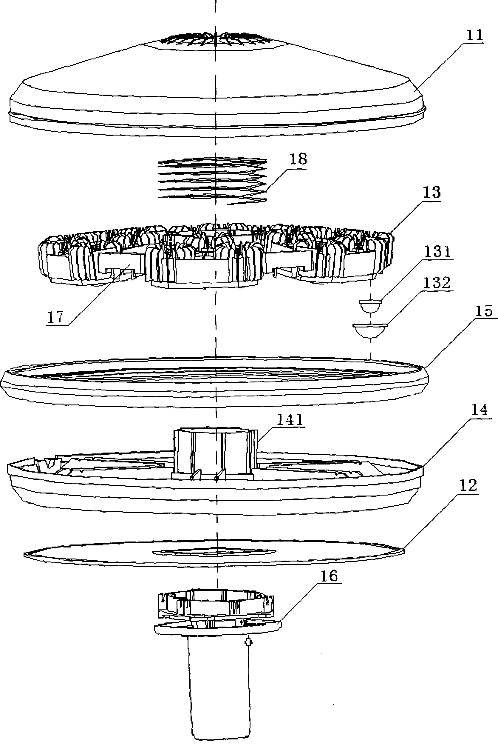 Operating astral lamp