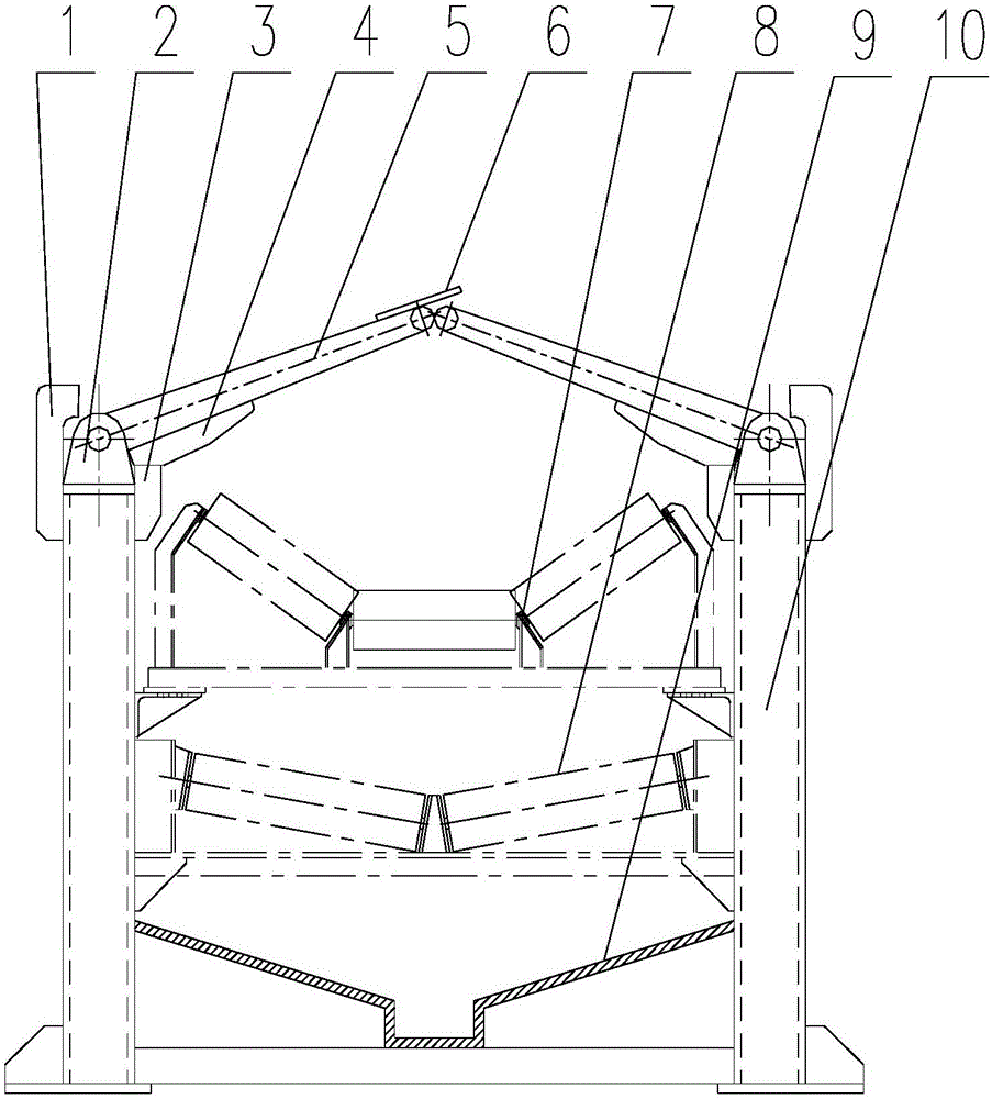 Belt conveyor corridor provided with self-closed roofs