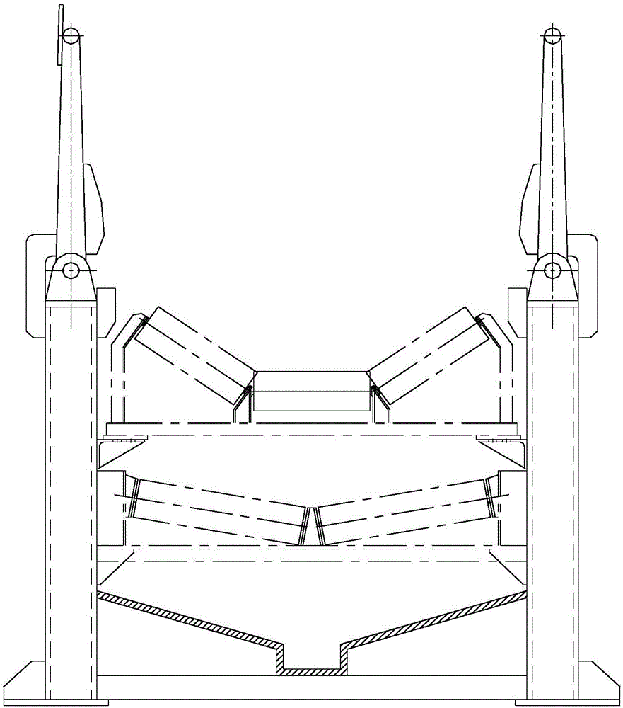 Belt conveyor corridor provided with self-closed roofs