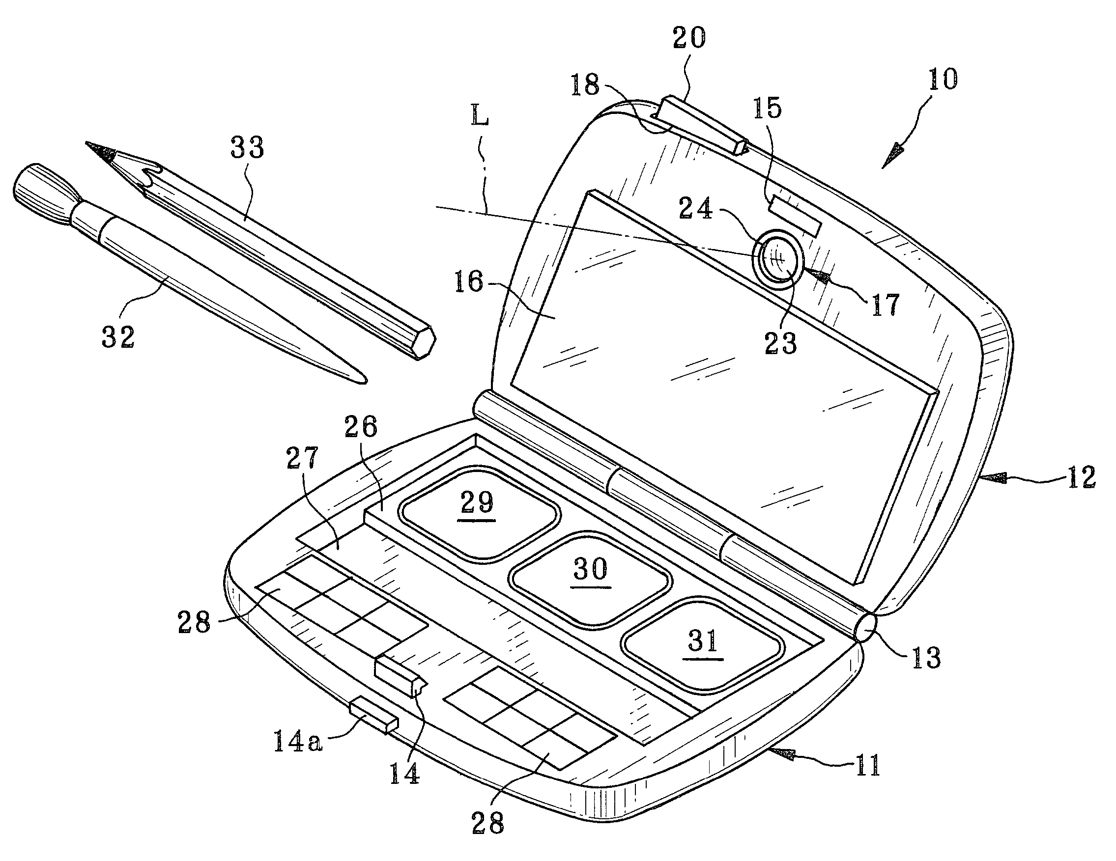 Makeup mirror apparatus and makeup method using the same