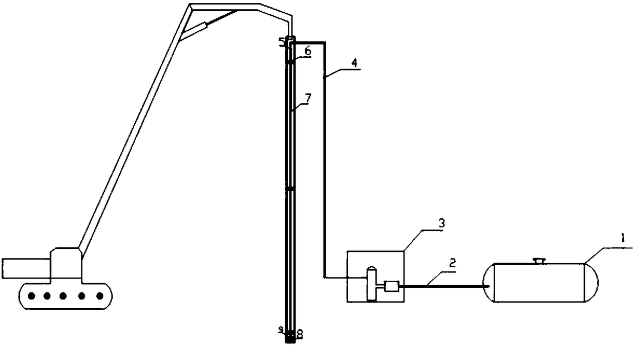 Construction device of high-pressure impact water-type Lassen steel sheet pile