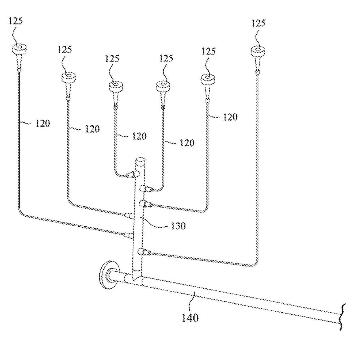 False start drain system with vertical header