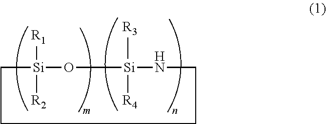 Cyclic polyorganosiloxanesilazane and method of producing same