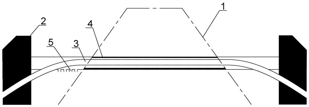 Detachable soil body vibration reduction structure constructed based on vibration reduction and wave absorption material