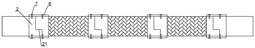 Detachable soil body vibration reduction structure constructed based on vibration reduction and wave absorption material