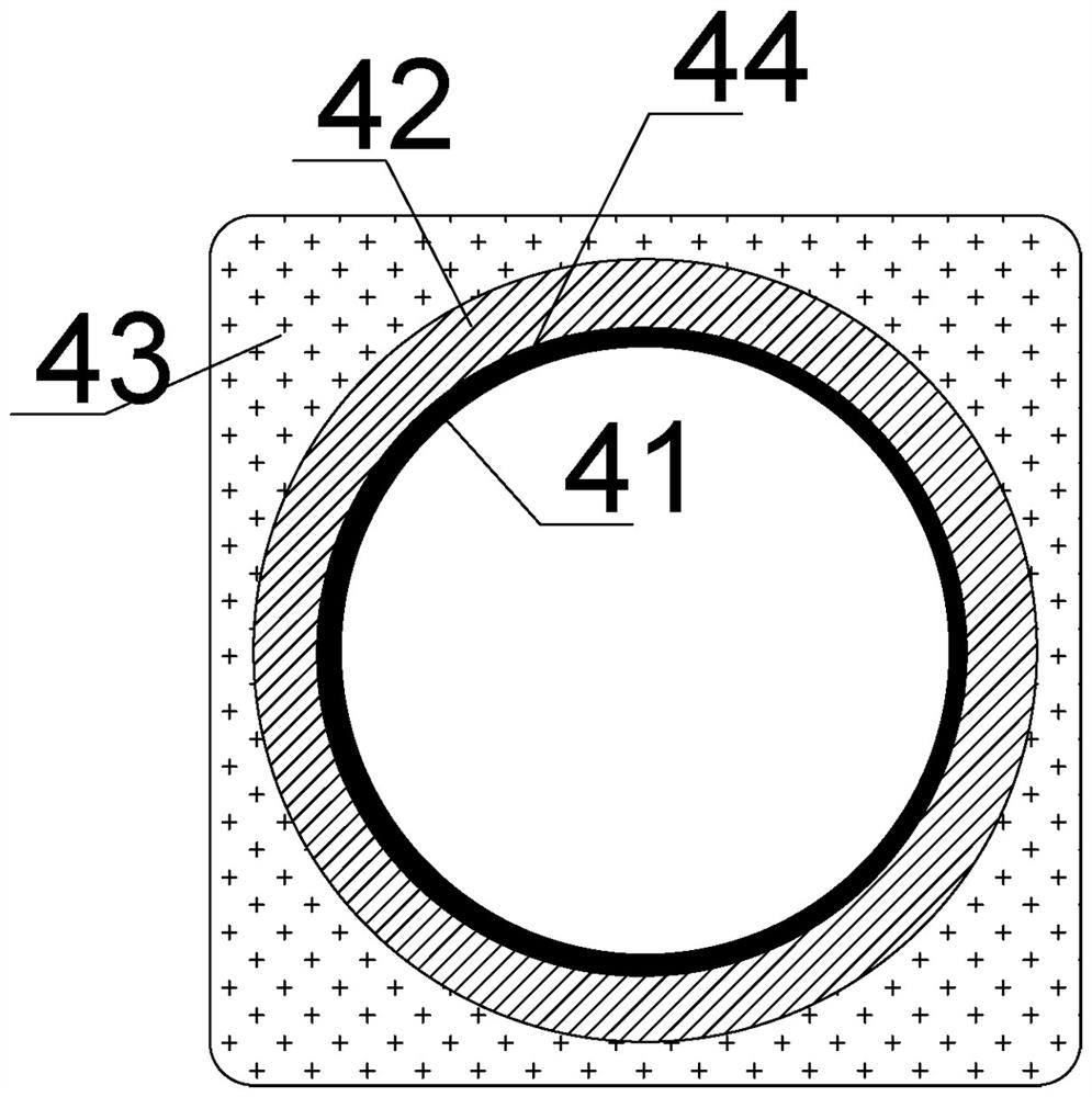 Detachable soil body vibration reduction structure constructed based on vibration reduction and wave absorption material