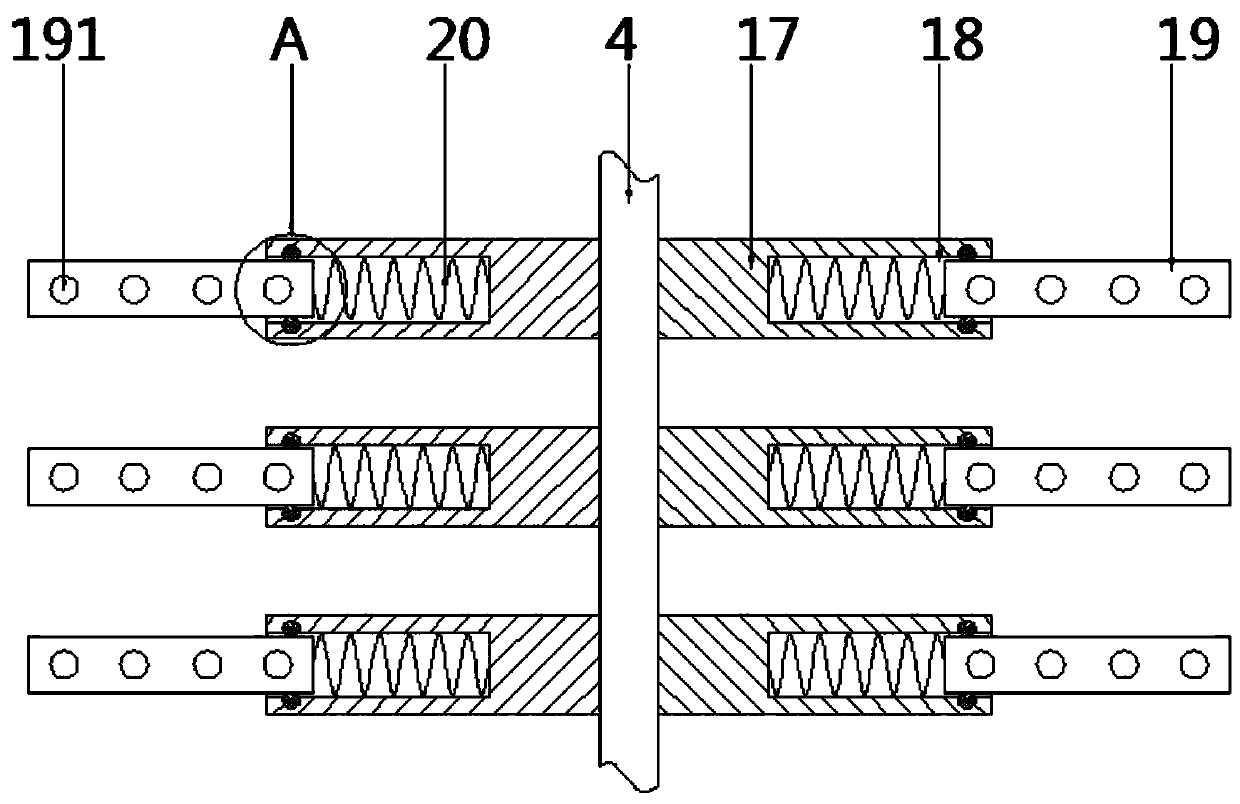 Rapid dye anti-condensation dispersing device for yarn space dyeing