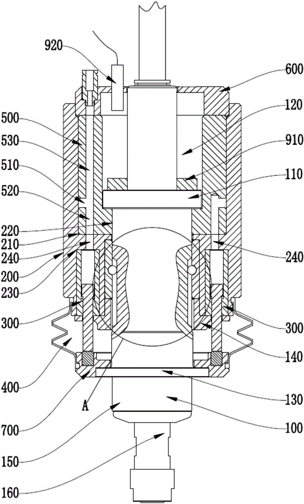 Axial flexible deburring spindle