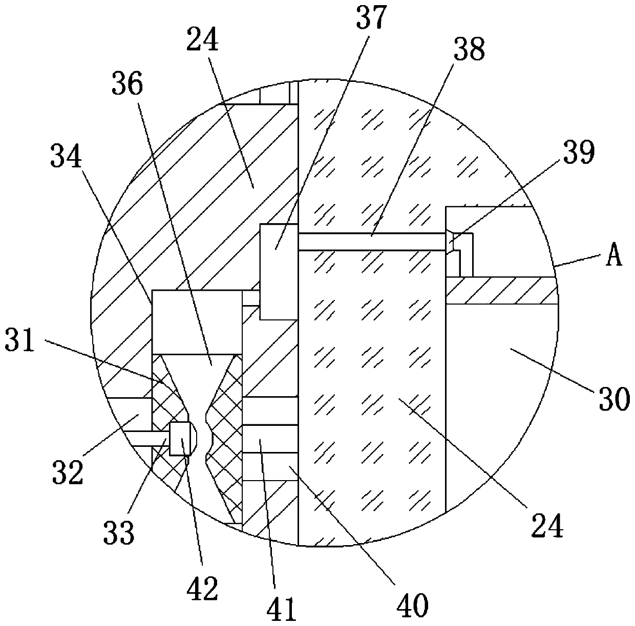 Motor with shock absorption and heat dissipation functions