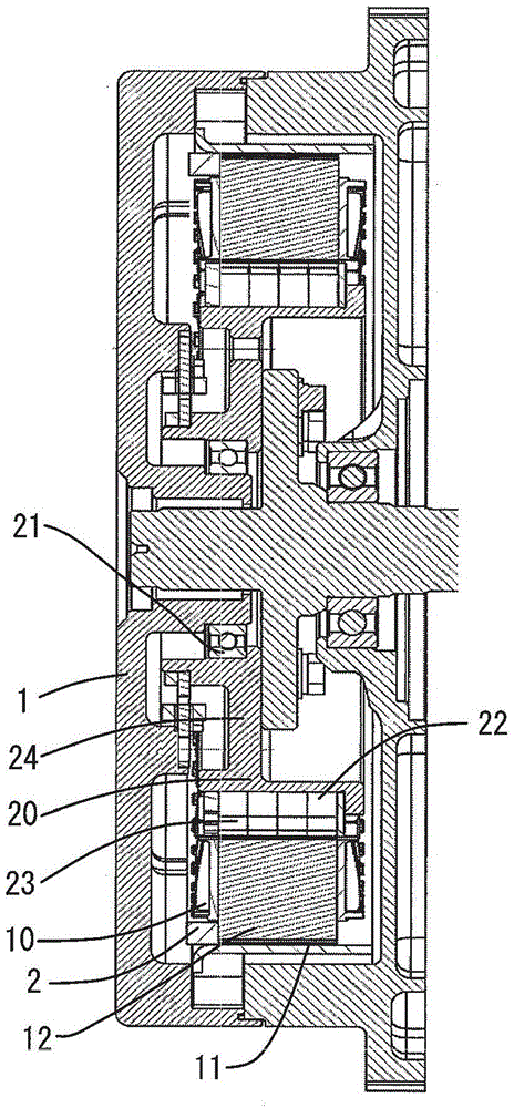 Automotive rotating motor