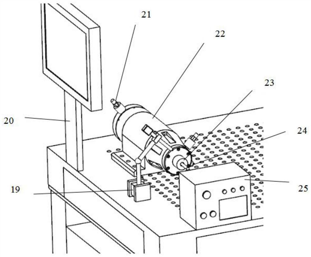 A dynamic balance test and correction system for diamond micro-diameter milling cutter