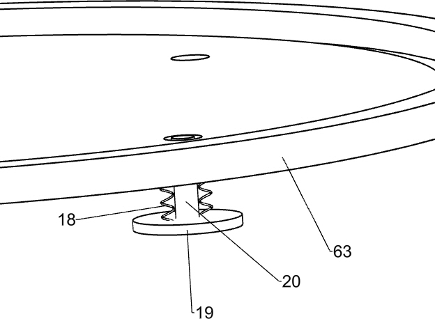 An automatic coloring machine for round wooden boards