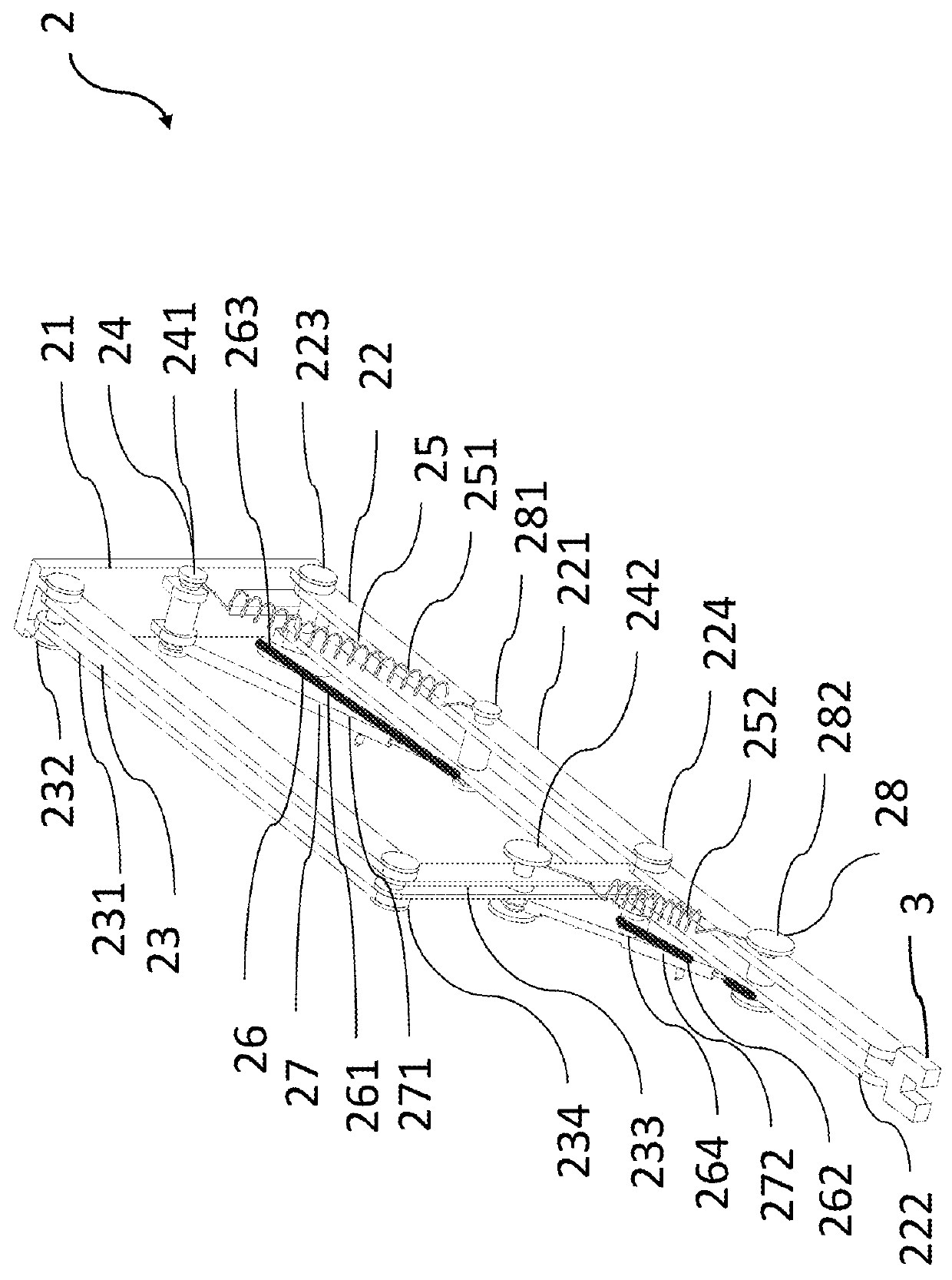 Adjustable passive gravity compensation apparatus