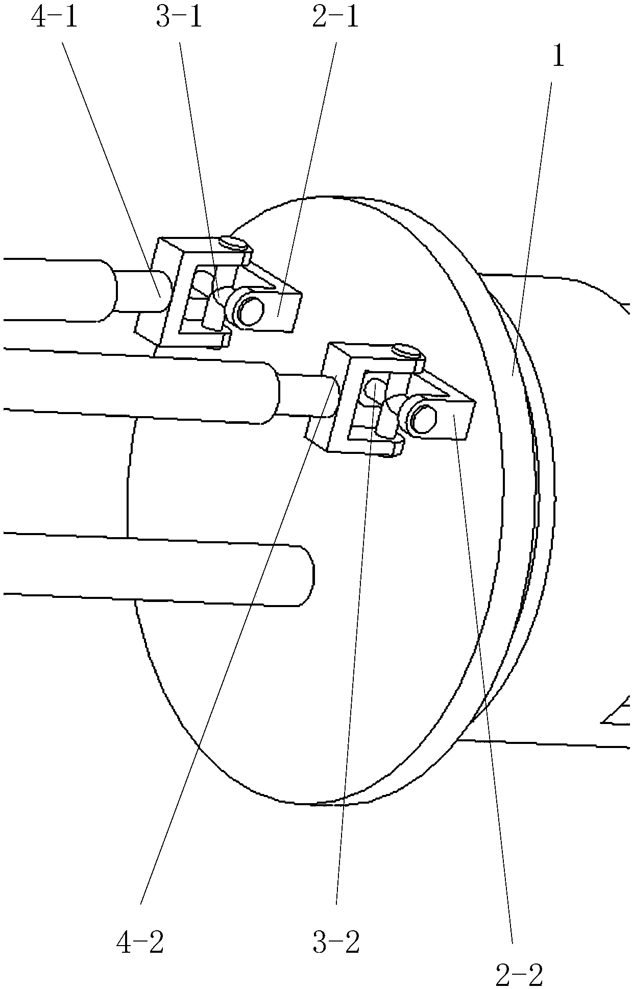 Serial-parallel artificial wrist joint with three degrees of freedom