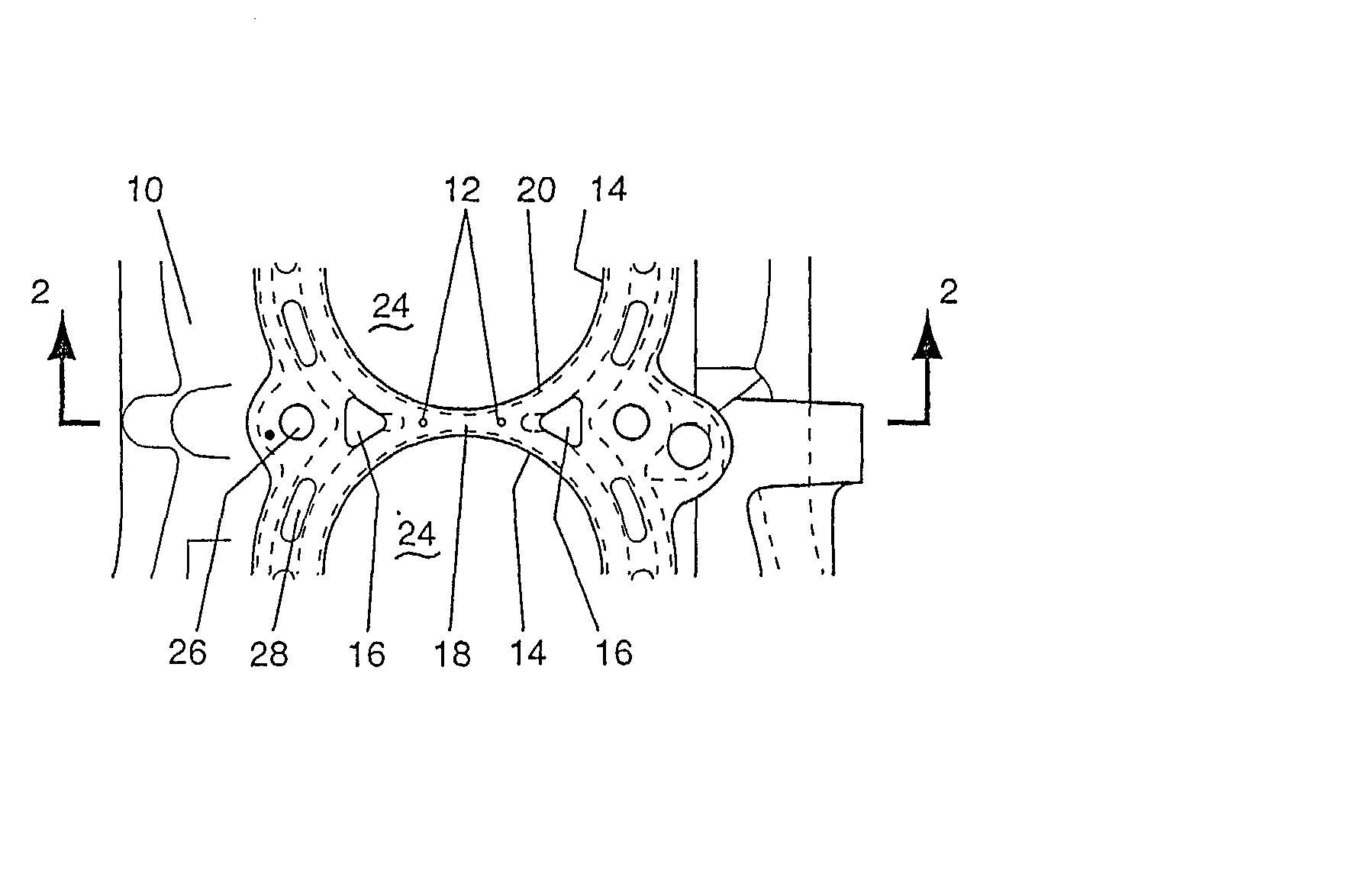 Interbore cooling system