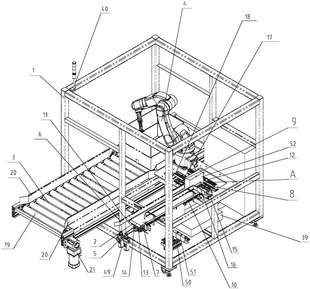 Automatic packing control system based on assembly line