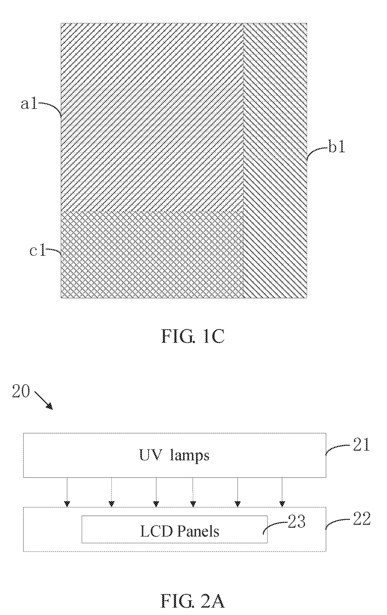 Optical alignment device for liquid crystal display panels