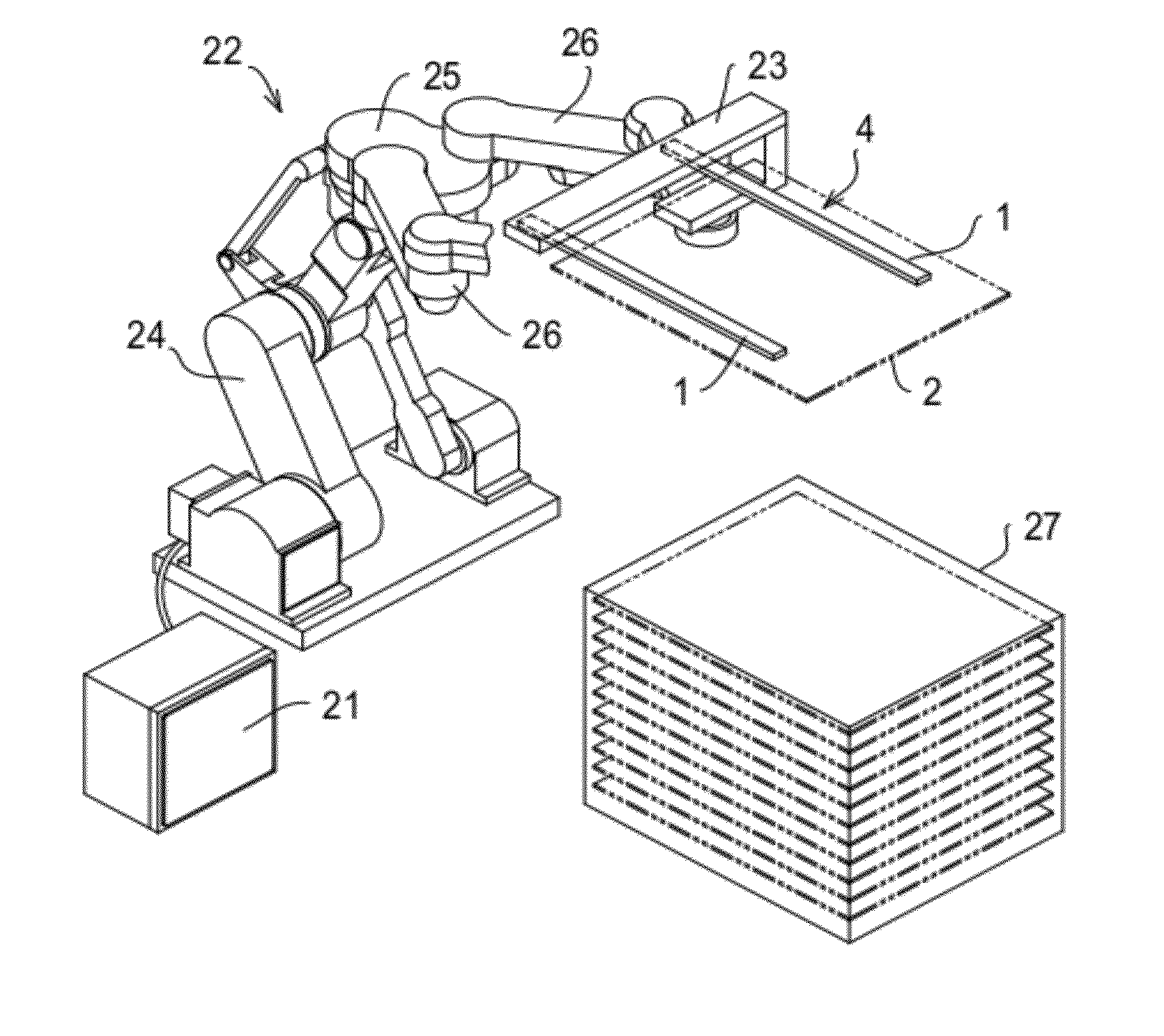 Board conveying hand and board conveying device provided with the same