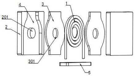 Vehicle power inductor with high heat-conducting property and assembly method