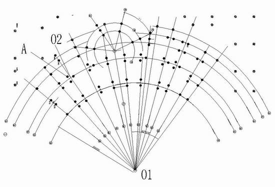 Measurement positioning and construction method for foundation piles