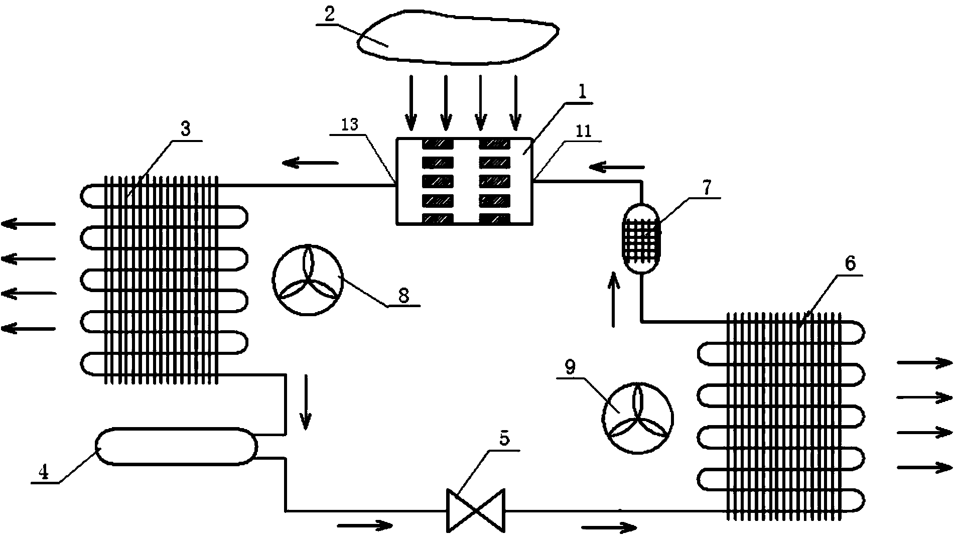 Refrigerating system with Knudsen compressor as core