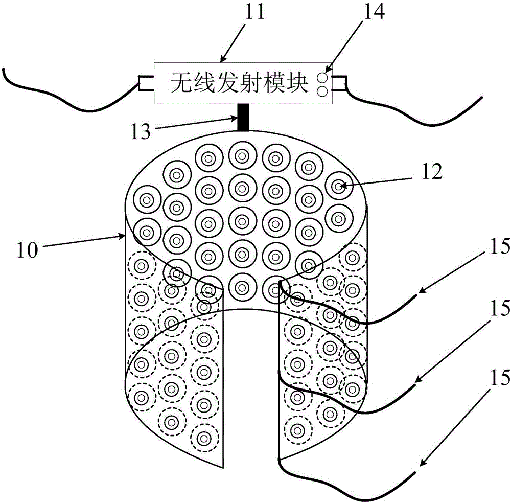 Array electromyographic signal acquisition device and lower back pain auxiliary diagnostic system