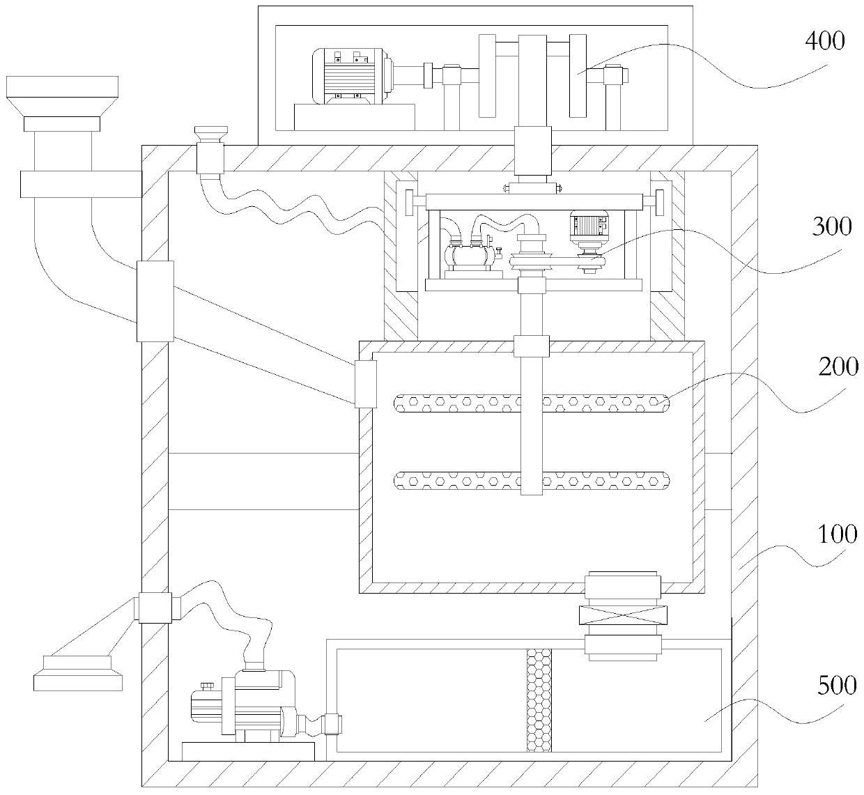 Papermaking waste liquid treating device