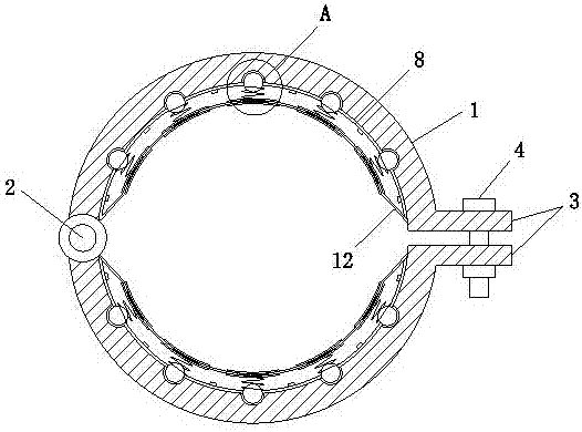 Fixing component for cable