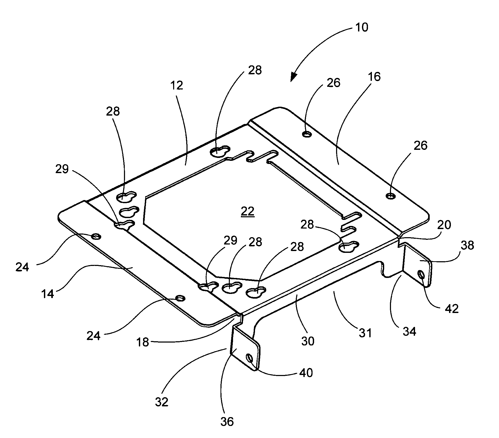 Mounting bracket for electrical box