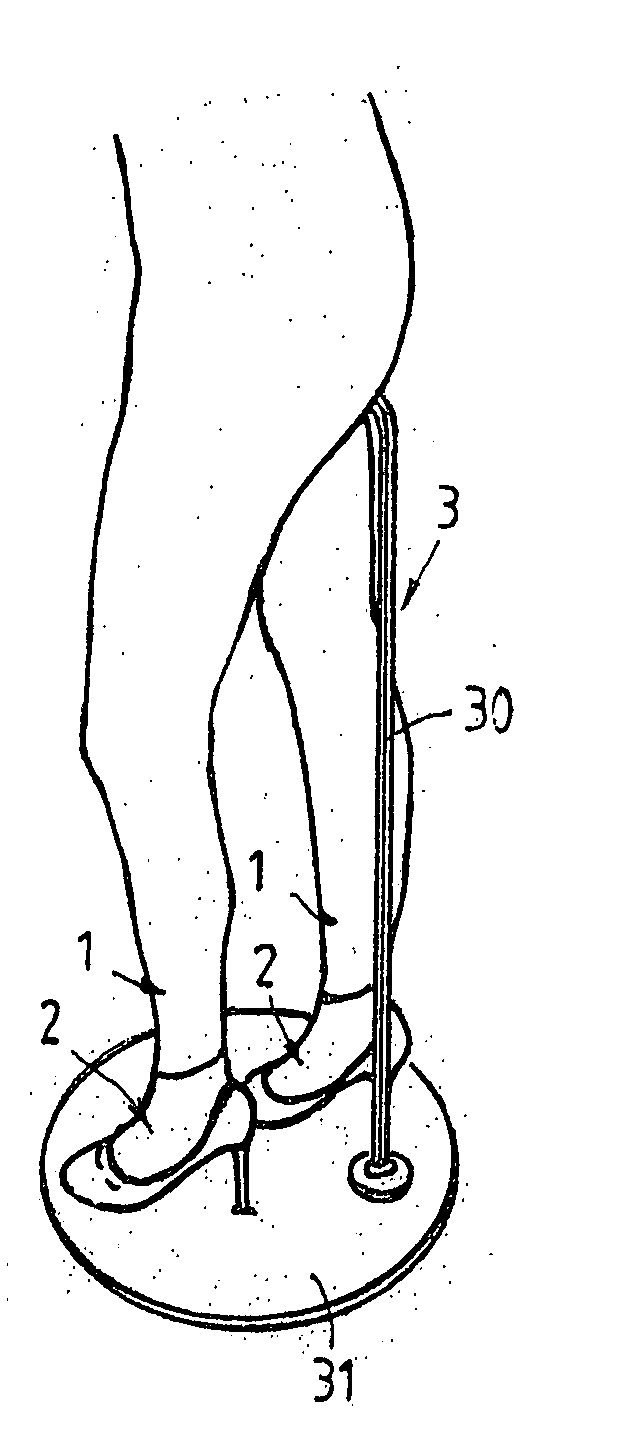 Structure mannequin model foot