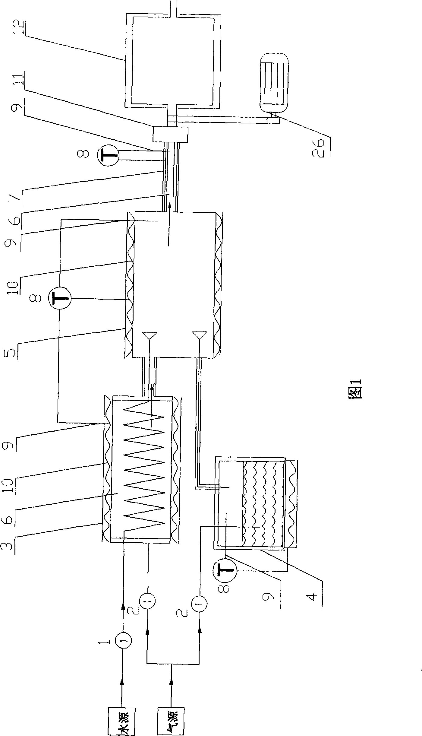 Combined thermal transmission type micro roller drying device of tobacco