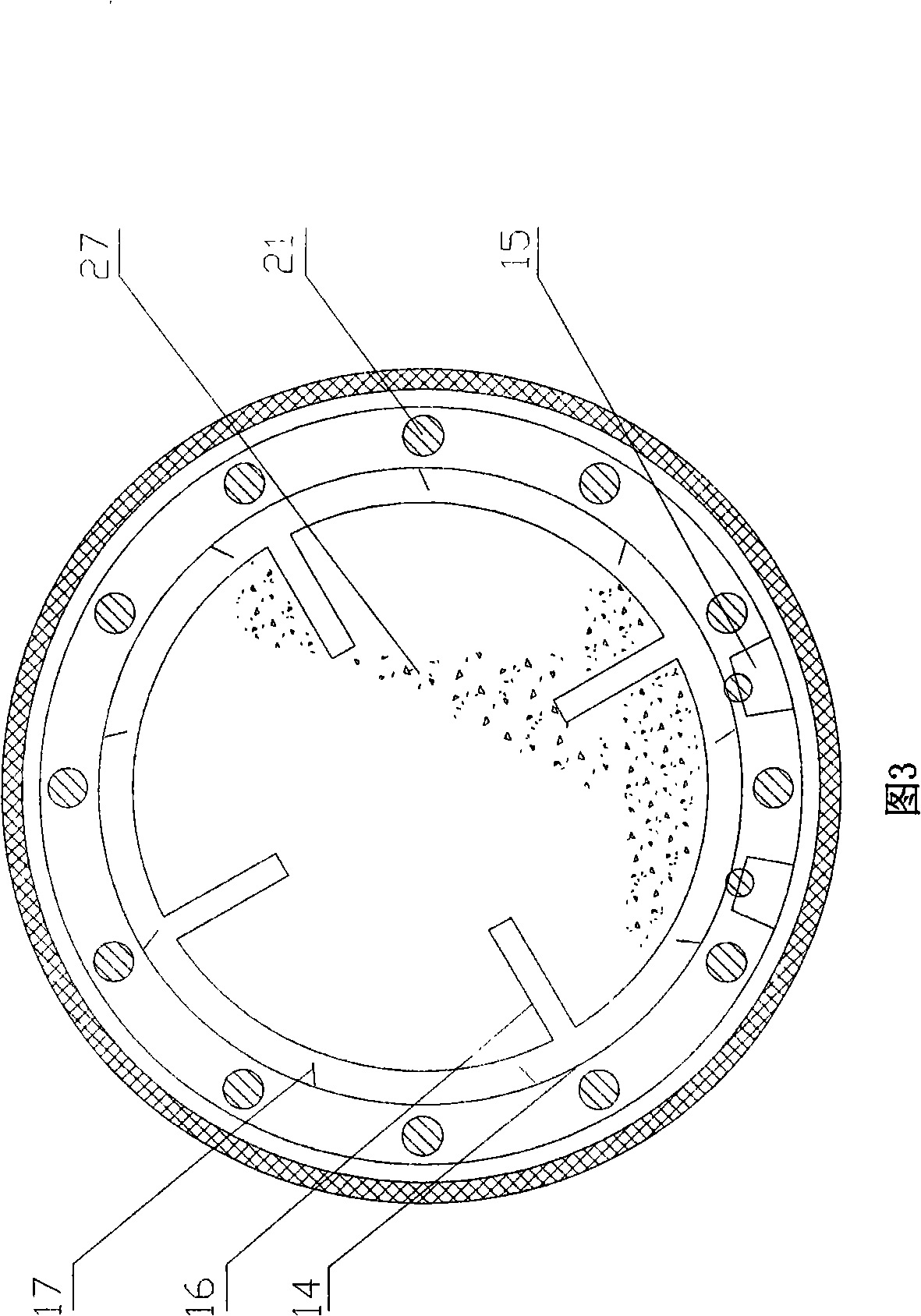 Combined thermal transmission type micro roller drying device of tobacco