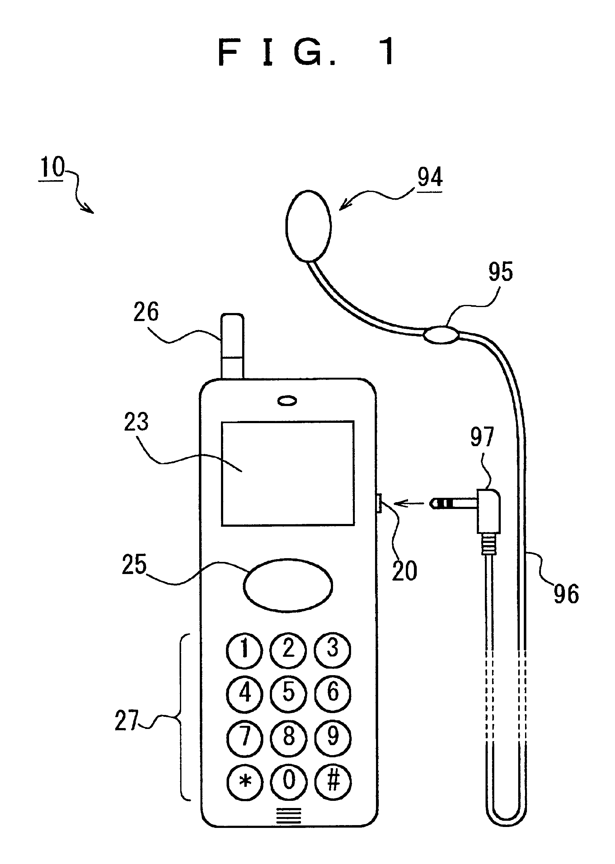 Hand held telephone set and audio processing method