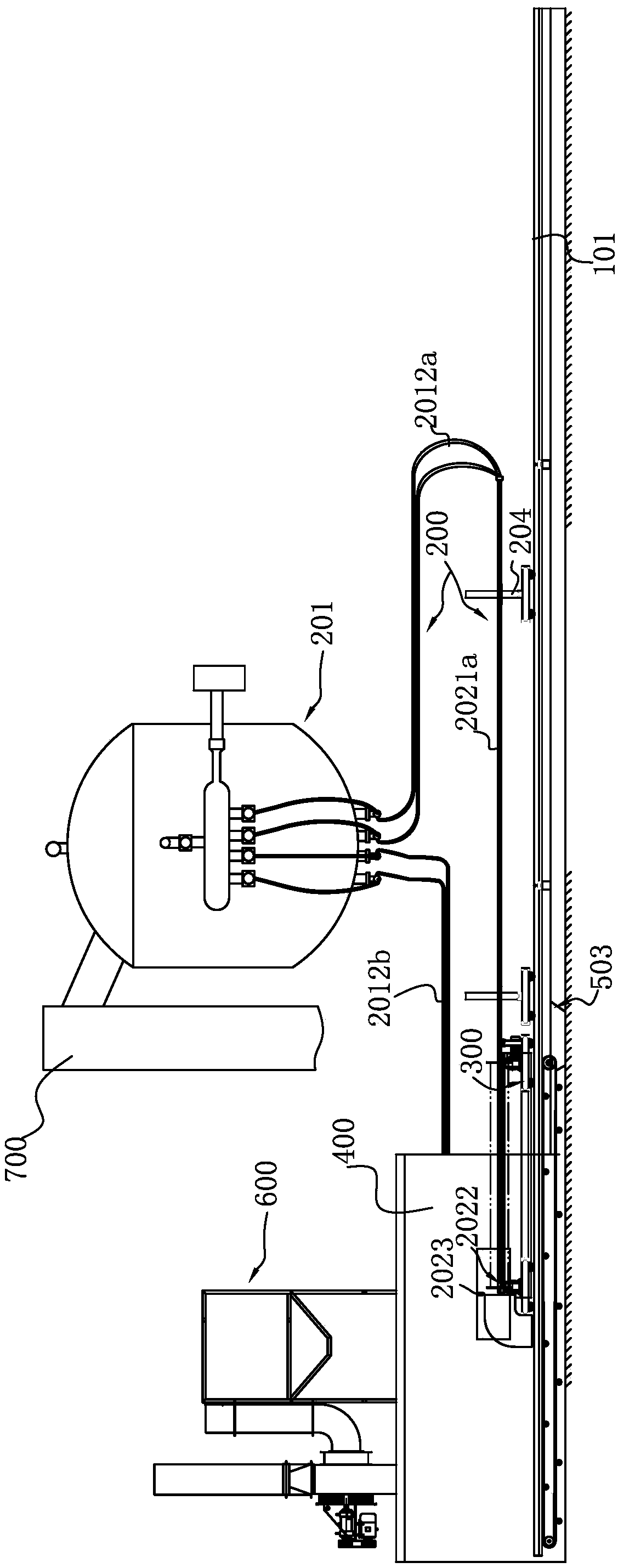 Sand blasting cleaning equipment for inner wall and outer wall of steel pipe and cleaning method