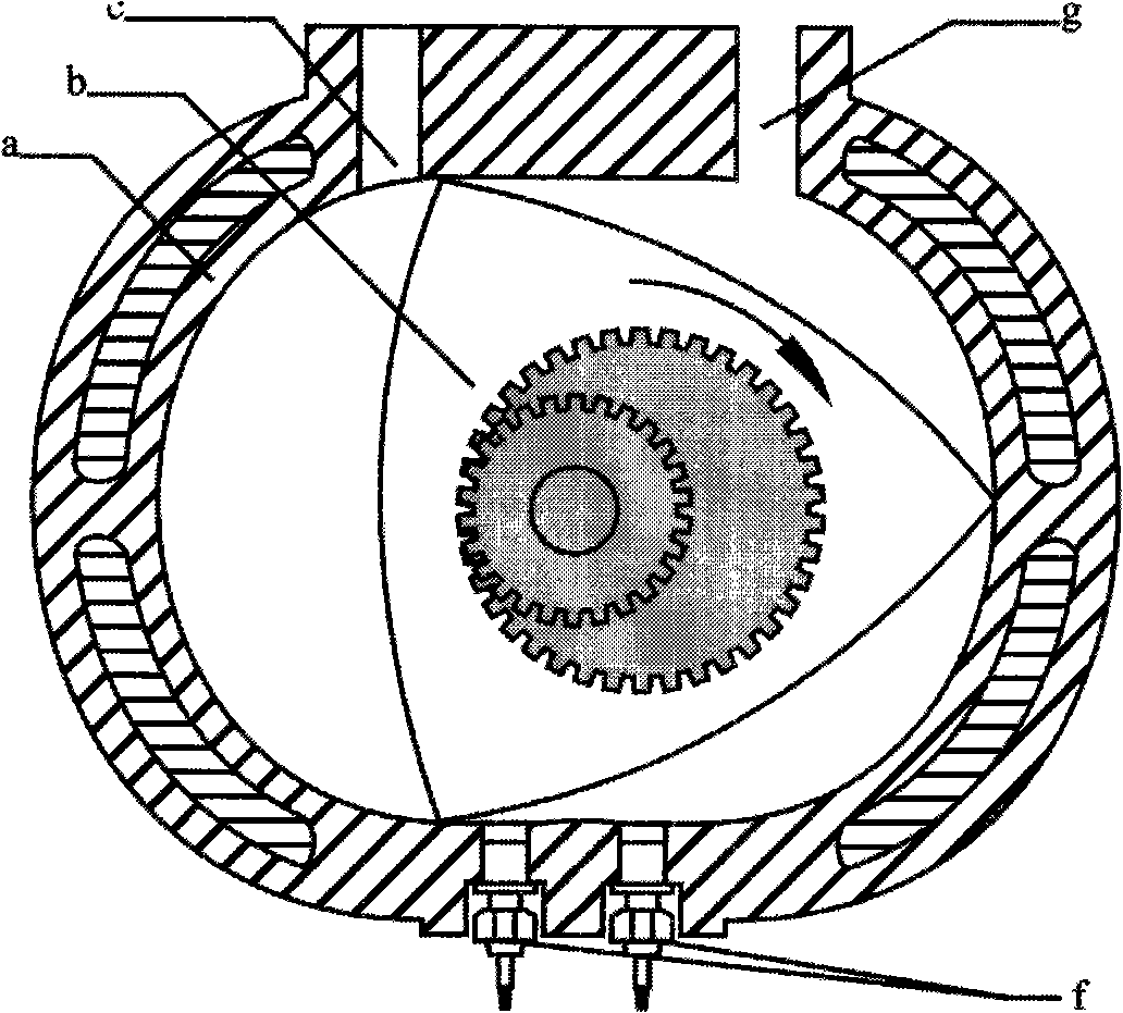 Oxygen-feeding type rotary piston machine